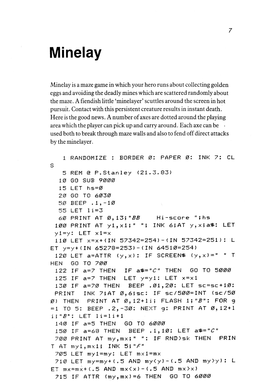 60 Programs For The Sinclair ZX Spectrum - Page 7