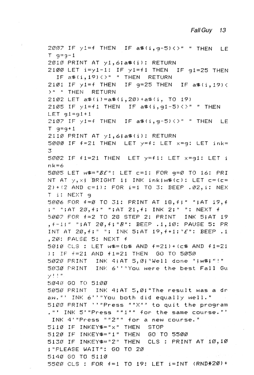 60 Programs For The Sinclair ZX Spectrum - Page 13