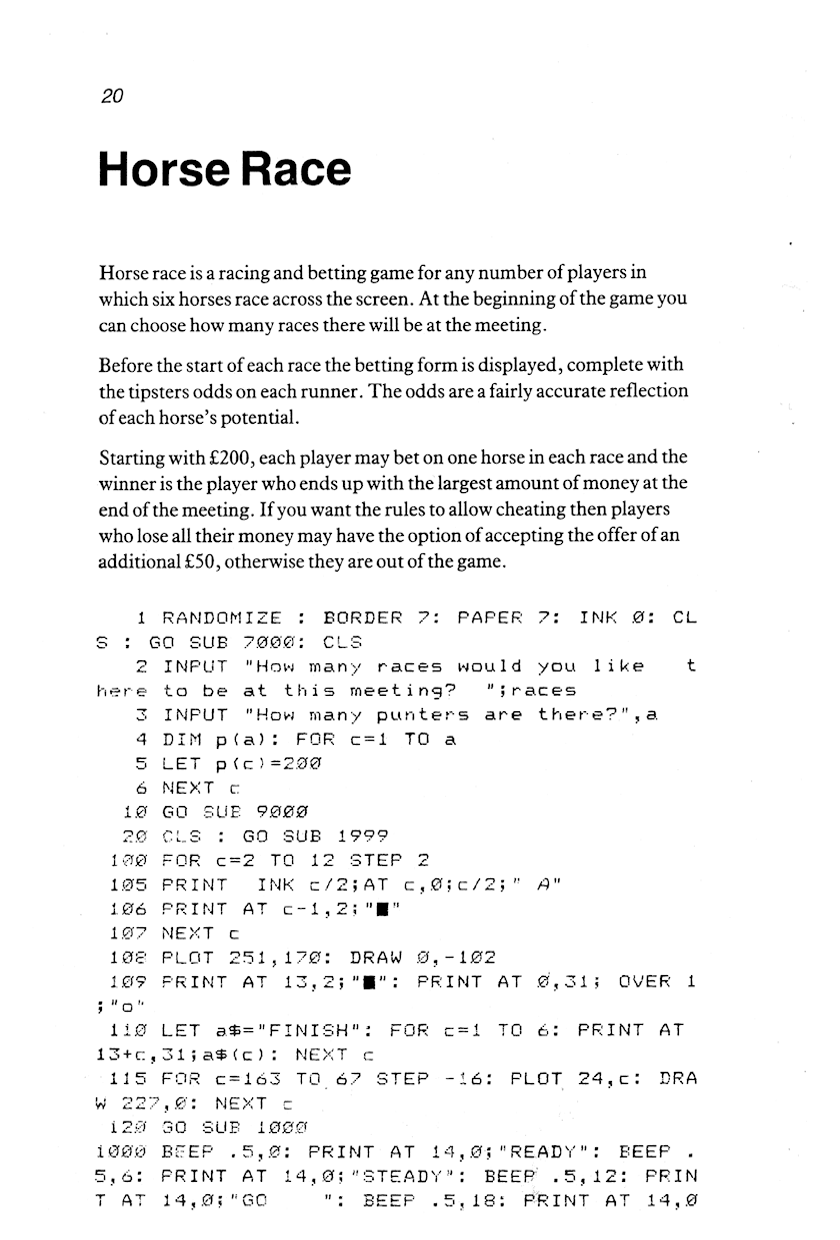 60 Programs For The Sinclair ZX Spectrum - Page 20