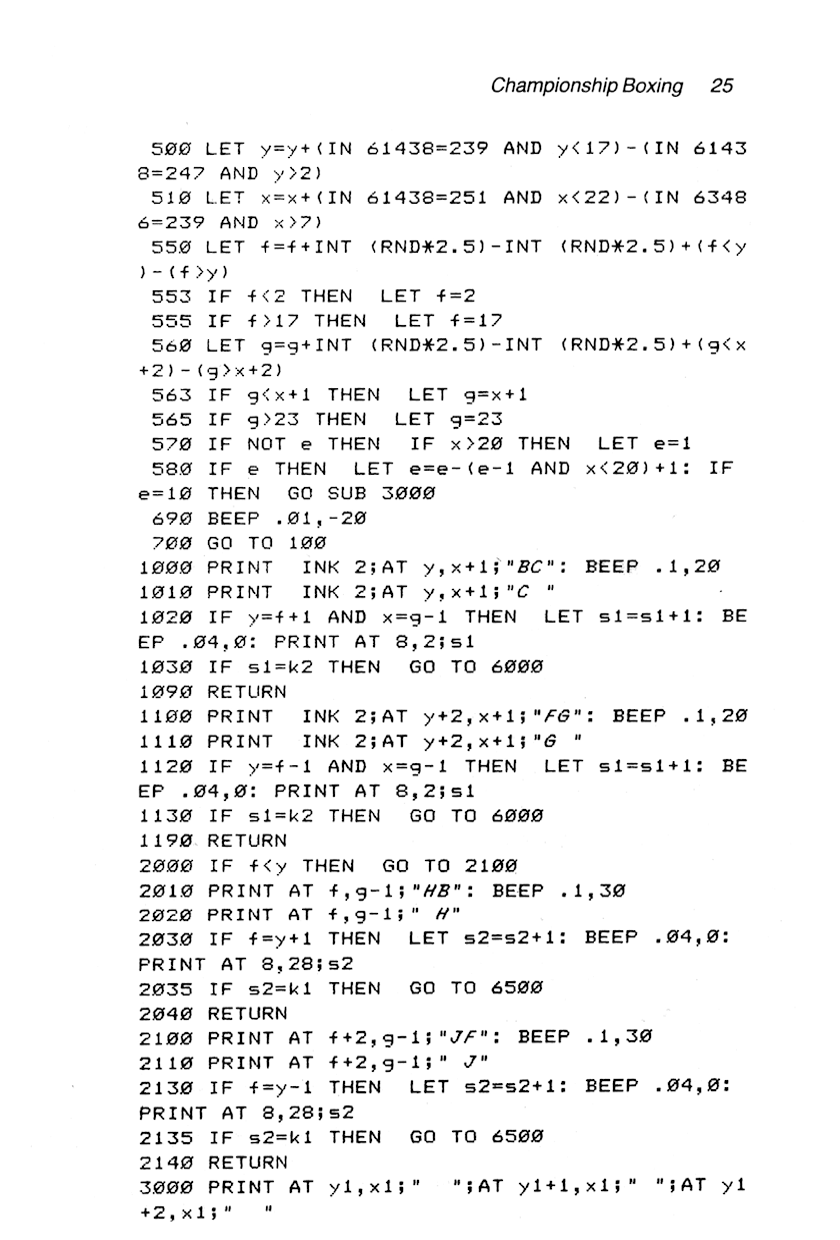 60 Programs For The Sinclair ZX Spectrum - Page 25