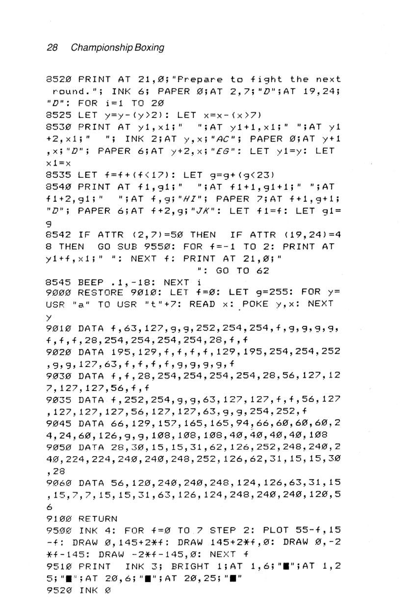 60 Programs For The Sinclair ZX Spectrum - Page 28