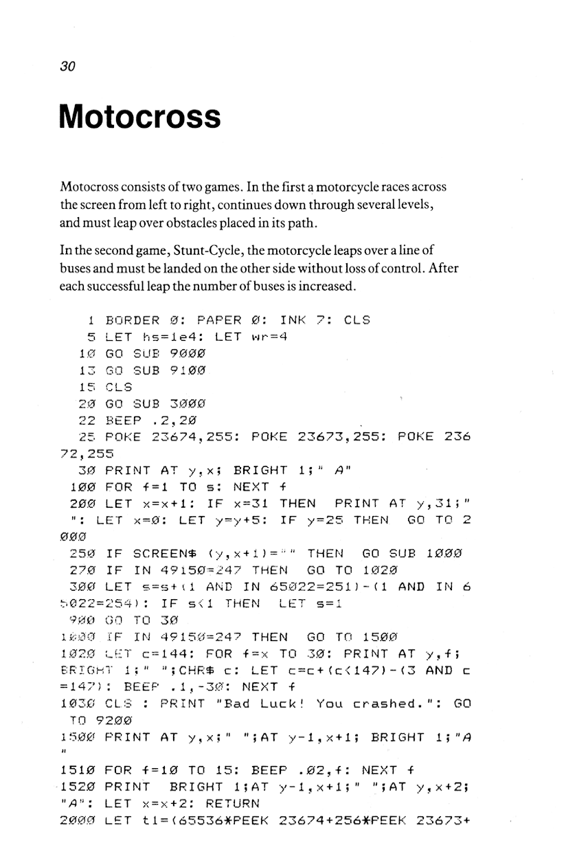 60 Programs For The Sinclair ZX Spectrum - Page 30