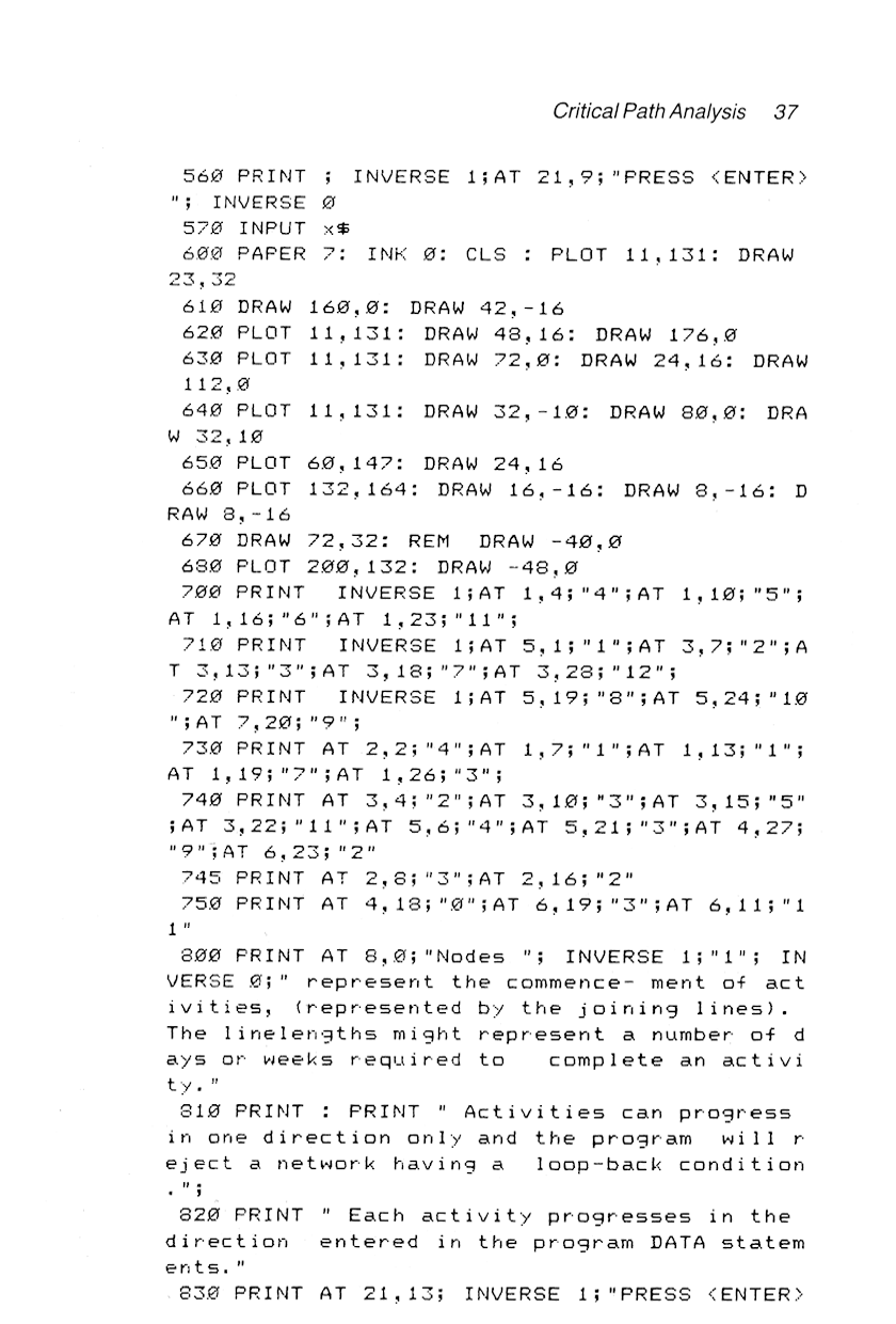 60 Programs For The Sinclair ZX Spectrum - Page 37