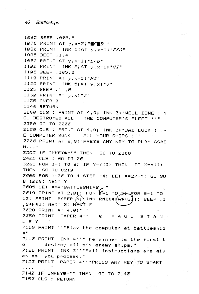 60 Programs For The Sinclair ZX Spectrum - Page 46