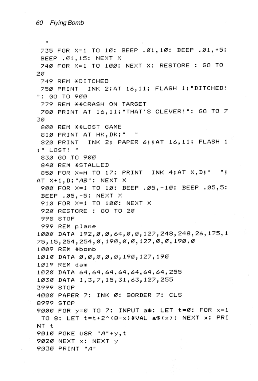 60 Programs For The Sinclair ZX Spectrum - Page 60