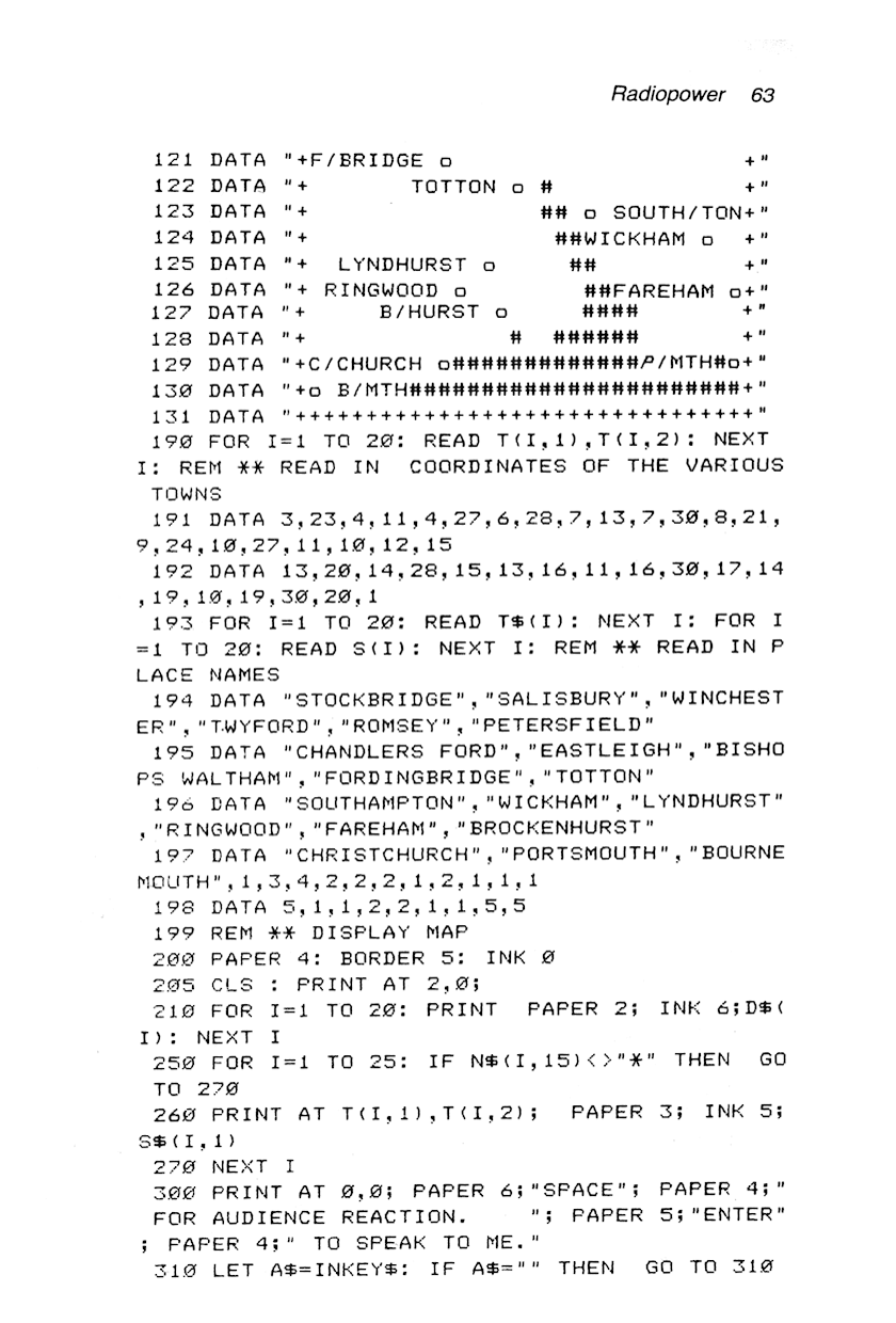 60 Programs For The Sinclair ZX Spectrum - Page 63