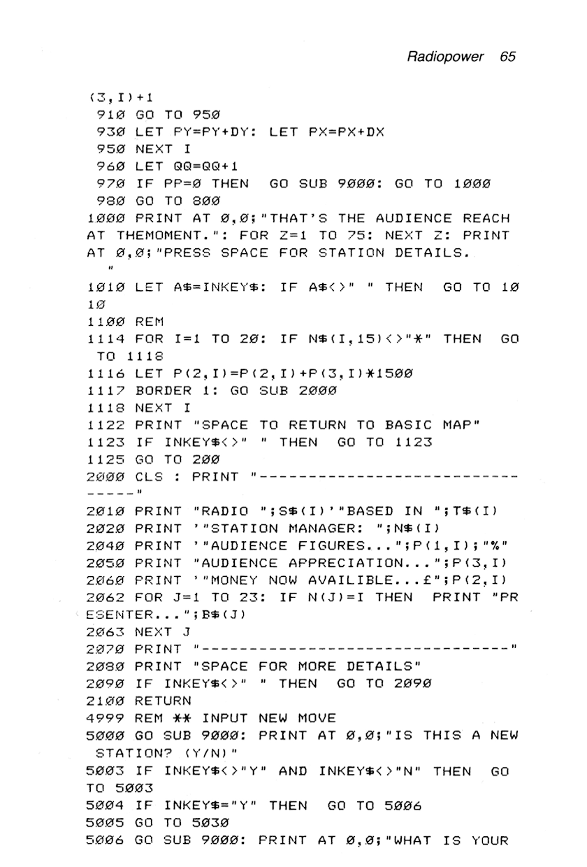 60 Programs For The Sinclair ZX Spectrum - Page 65
