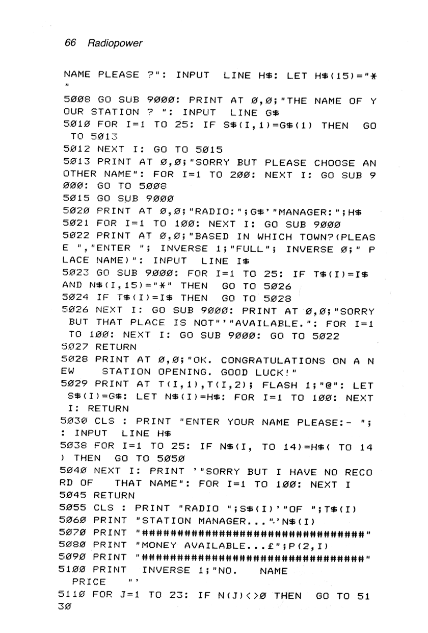 60 Programs For The Sinclair ZX Spectrum - Page 66