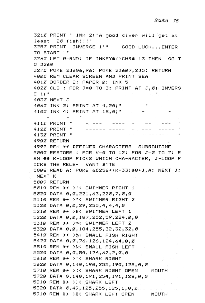 60 Programs For The Sinclair ZX Spectrum - Page 75