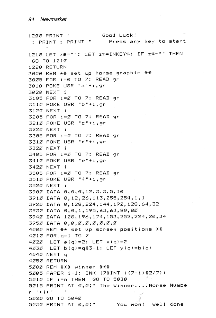 60 Programs For The Sinclair ZX Spectrum - Page 94