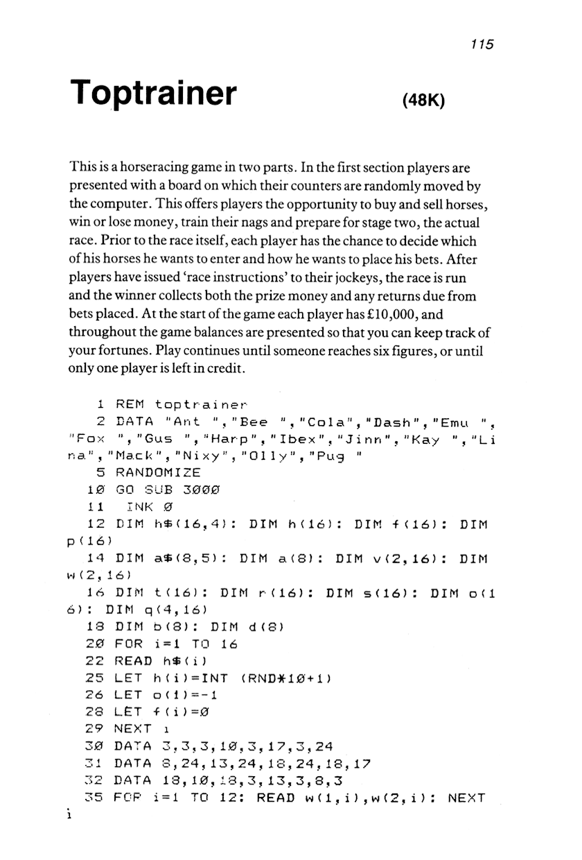 60 Programs For The Sinclair ZX Spectrum - Page 115