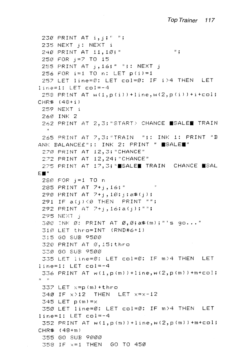 60 Programs For The Sinclair ZX Spectrum - Page 117