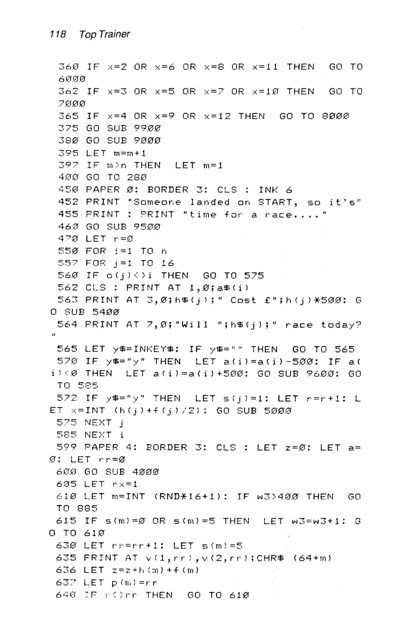 60 Programs For The Sinclair ZX Spectrum - Page 118