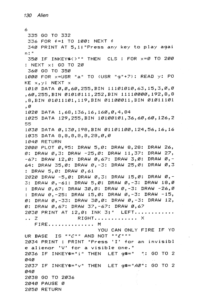 60 Programs For The Sinclair ZX Spectrum - Page 130