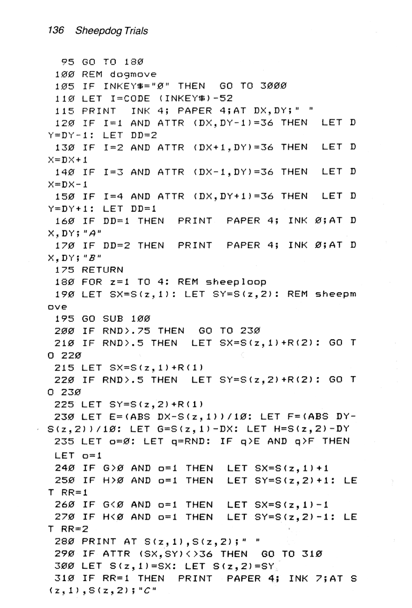 60 Programs For The Sinclair ZX Spectrum - Page 136