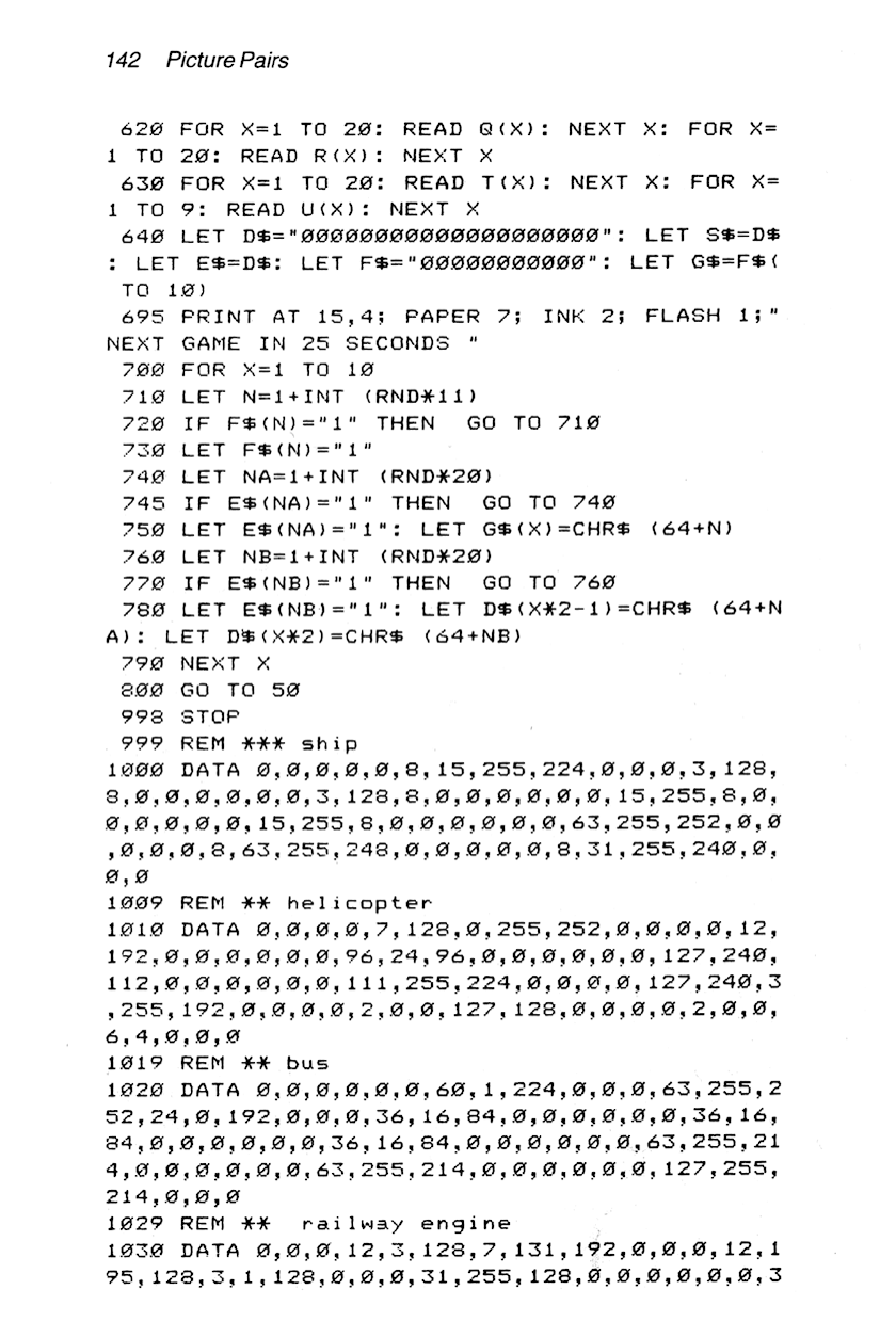 60 Programs For The Sinclair ZX Spectrum - Page 142