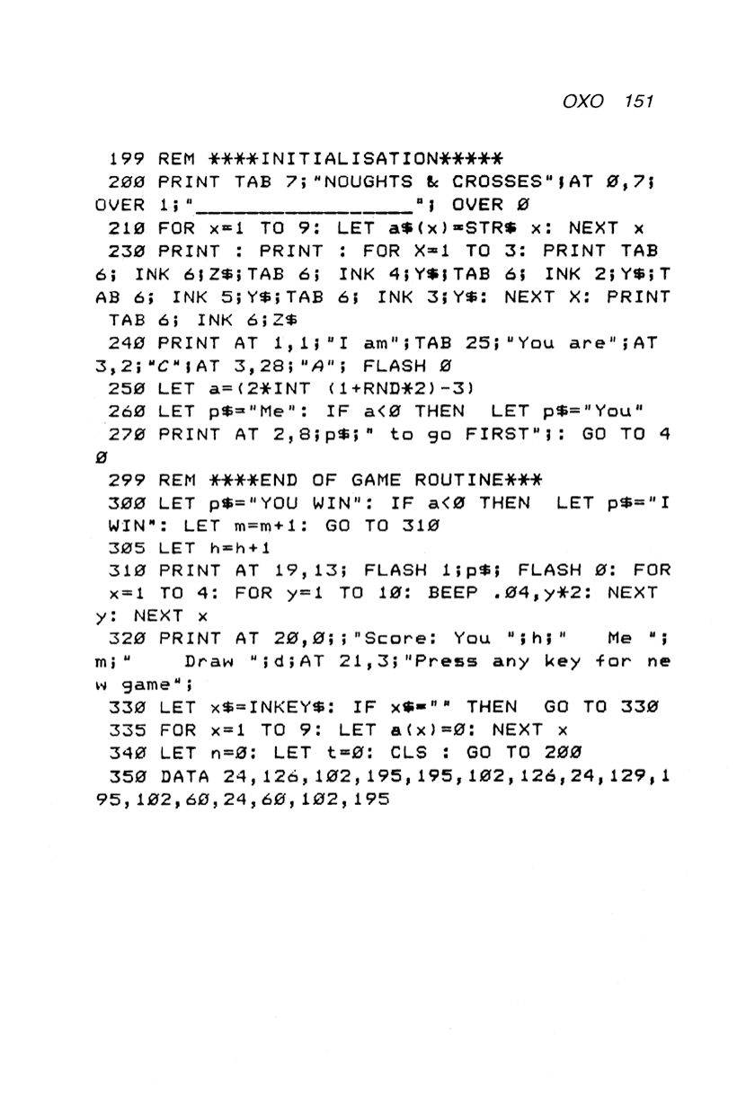 60 Programs For The Sinclair ZX Spectrum - Page 151