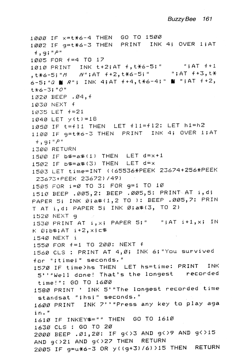 60 Programs For The Sinclair ZX Spectrum - Page 161