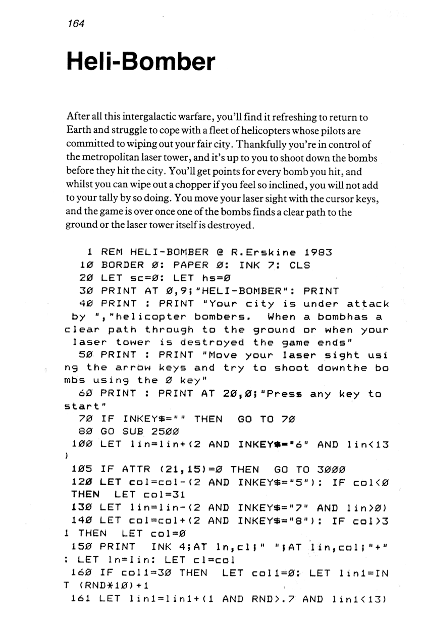 60 Programs For The Sinclair ZX Spectrum - Page 164