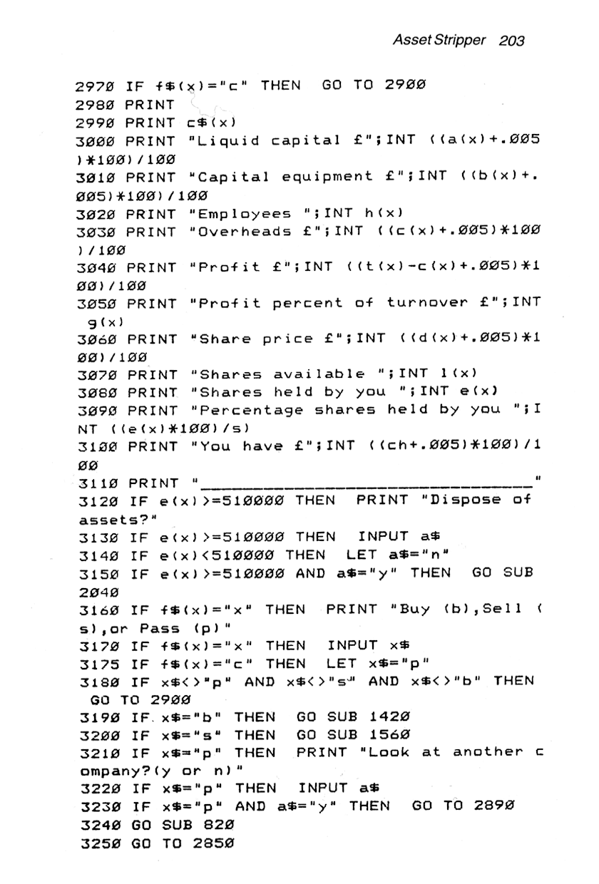 60 Programs For The Sinclair ZX Spectrum - Page 203