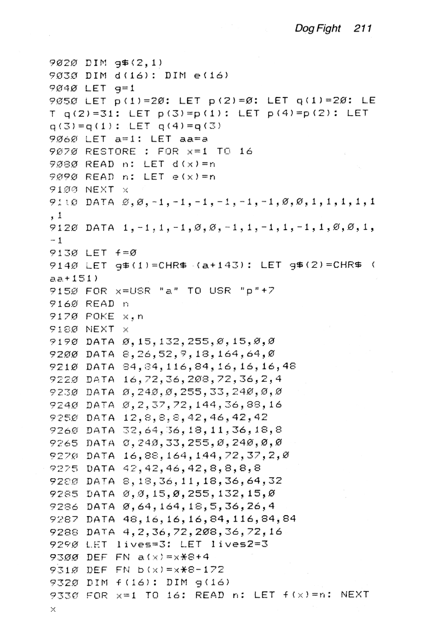 60 Programs For The Sinclair ZX Spectrum - Page 211