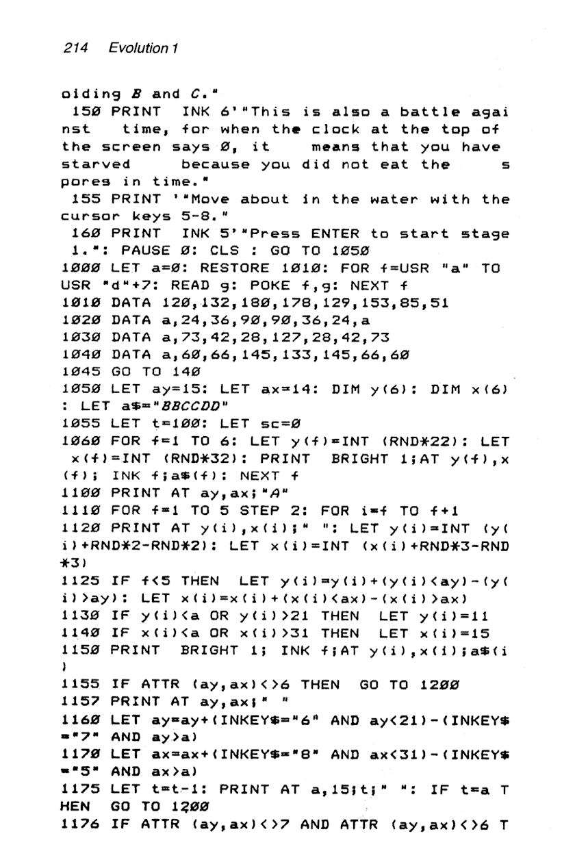60 Programs For The Sinclair ZX Spectrum - Page 214