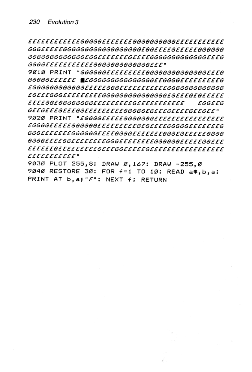 60 Programs For The Sinclair ZX Spectrum - Page 230