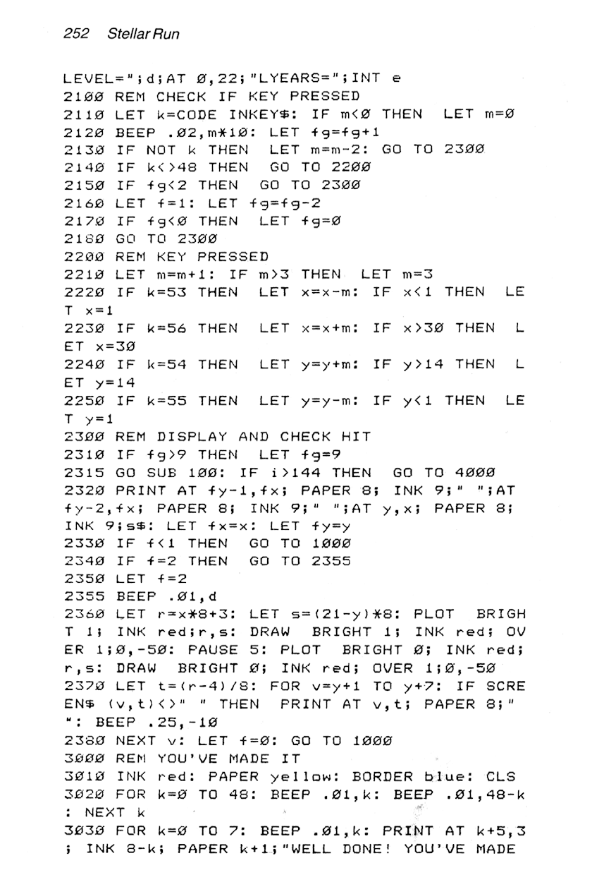 60 Programs For The Sinclair ZX Spectrum - Page 252