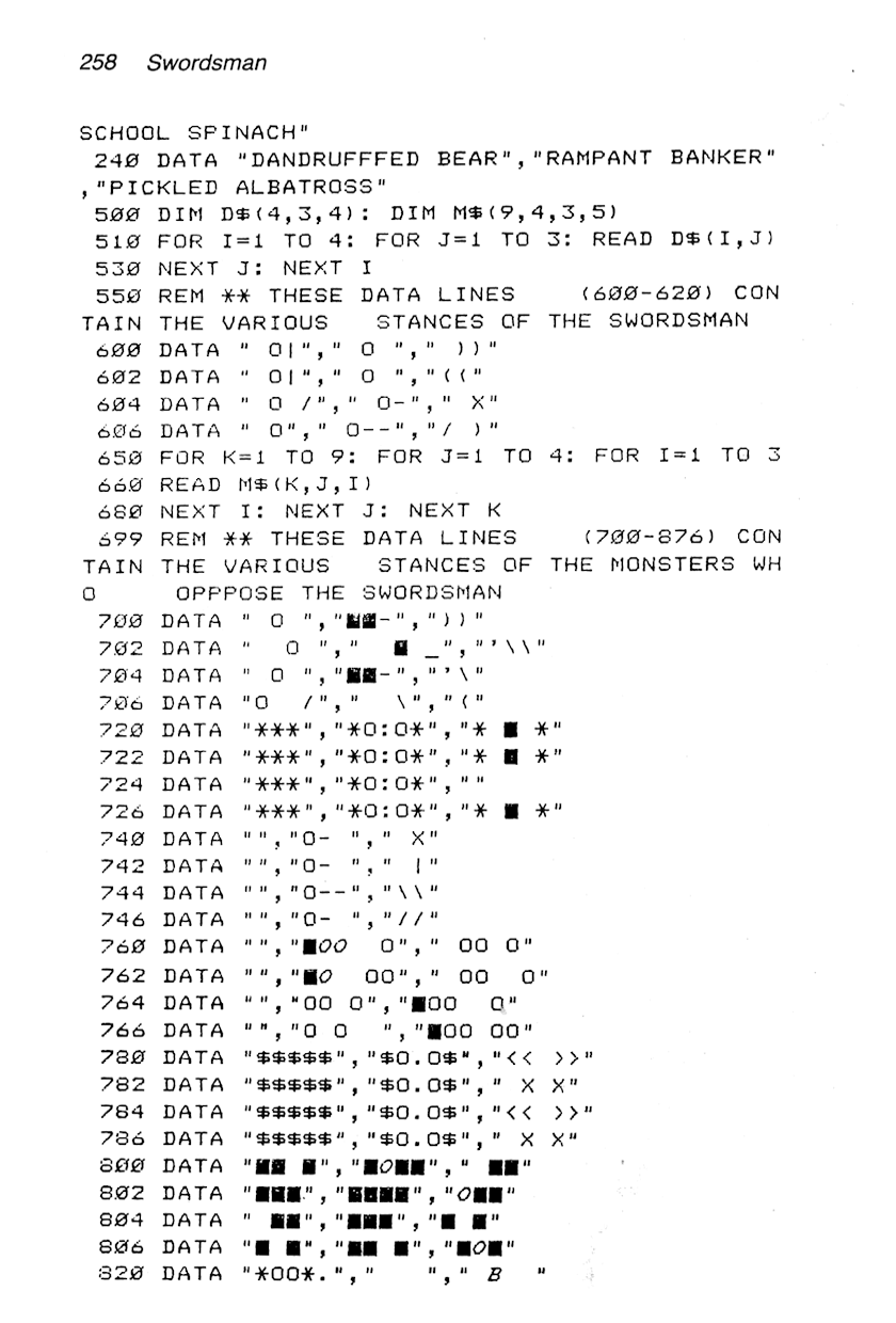 60 Programs For The Sinclair ZX Spectrum - Page 258