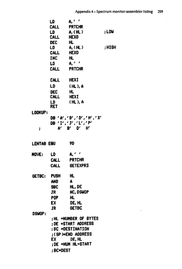 Cracking The Code on the Sinclair ZX Spectrum - Page 259