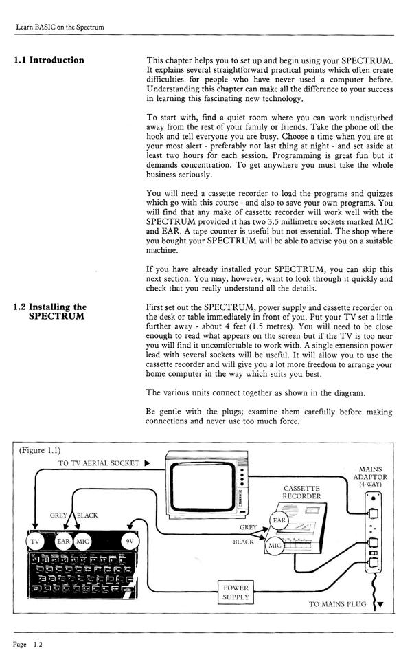 Learn BASIC on the Spectrum - Chapter 1.2