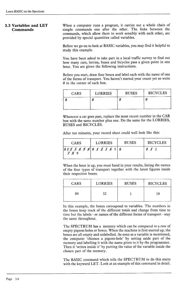 Learn BASIC on the Spectrum - Chapter 3.6