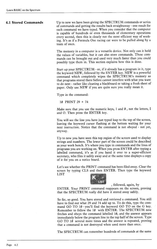 Learn BASIC on the Spectrum - Chapter 4.2