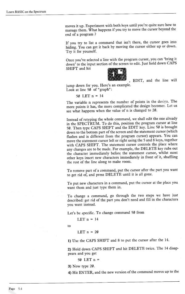 Learn BASIC on the Spectrum - Chapter 5.4