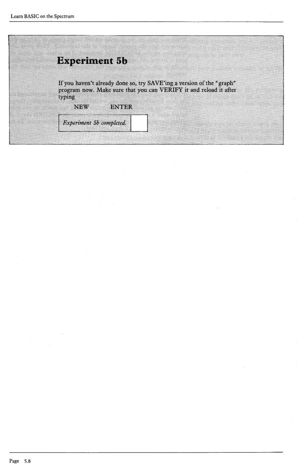 Learn BASIC on the Spectrum - Chapter 5.8