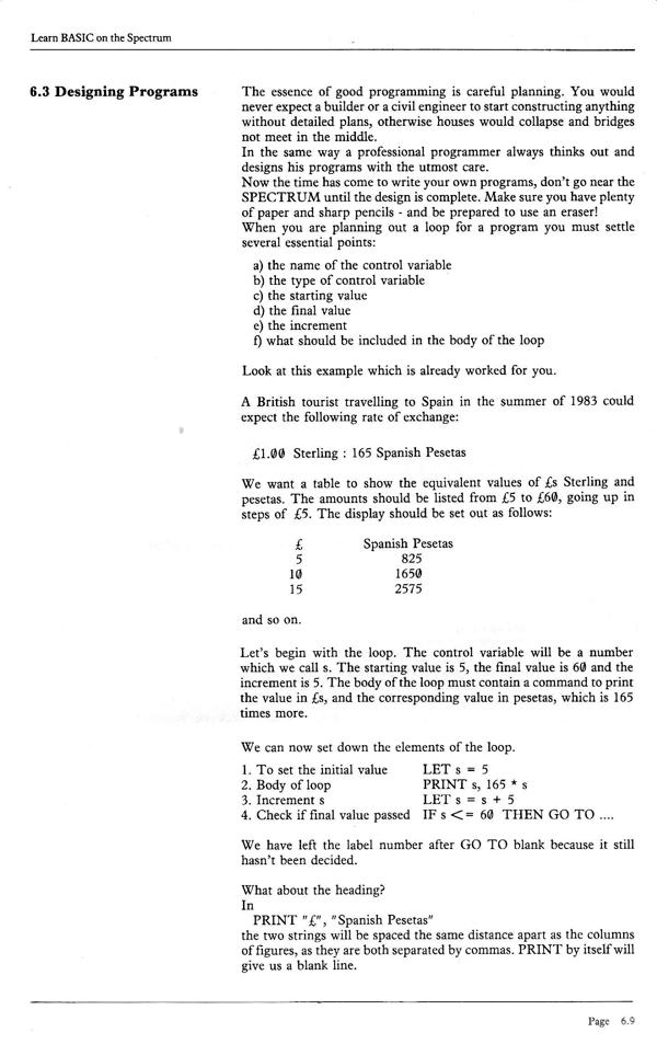 Learn BASIC on the Spectrum - Chapter 6.9