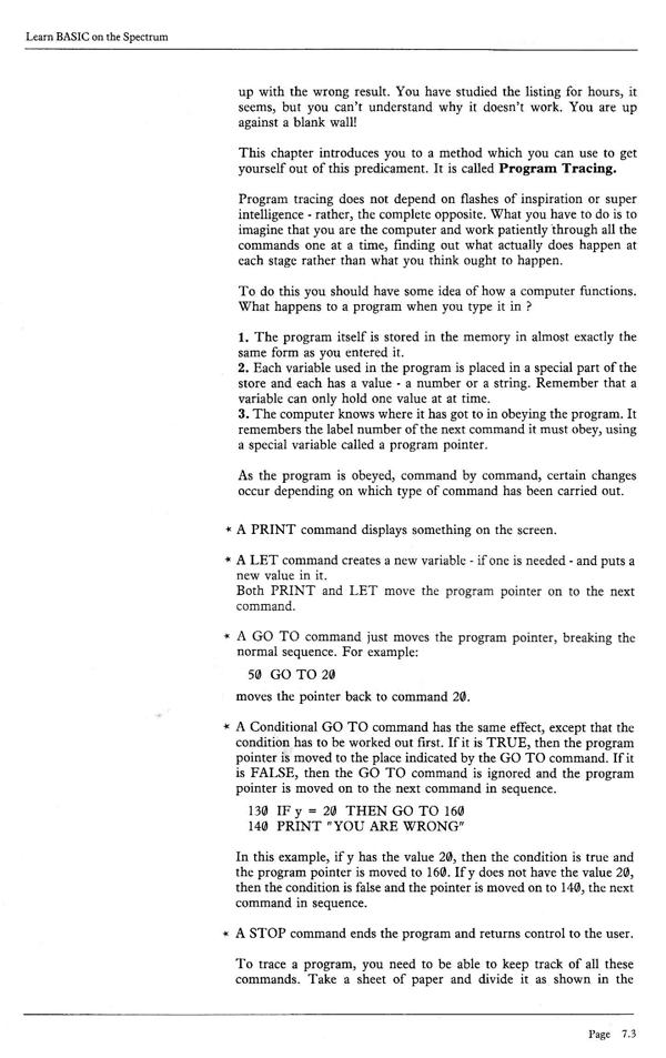 Learn BASIC on the Spectrum - Chapter 7.3