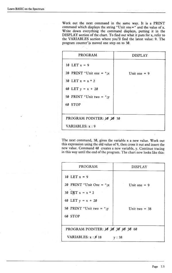 Learn BASIC on the Spectrum - Chapter 7.5