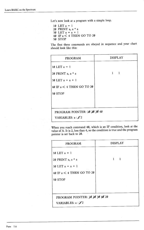 Learn BASIC on the Spectrum - Chapter 7.6