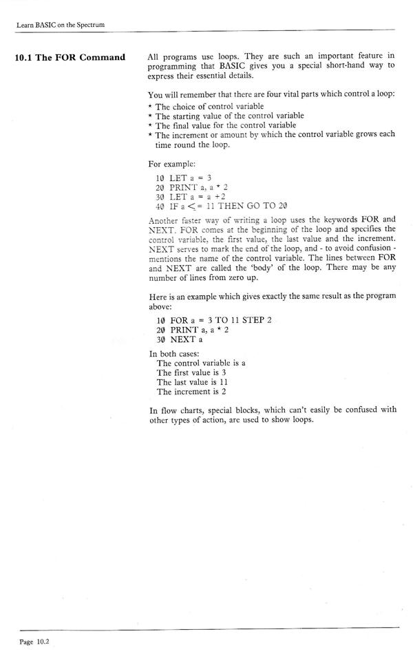 Learn BASIC on the Spectrum - Chapter 10.2