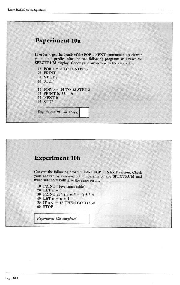 Learn BASIC on the Spectrum - Chapter 10.4