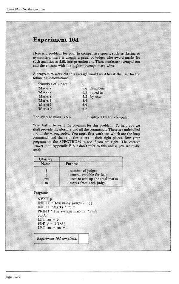 Learn BASIC on the Spectrum - Chapter 10.10