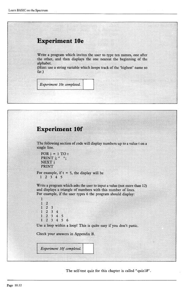 Learn BASIC on the Spectrum - Chapter 10.12