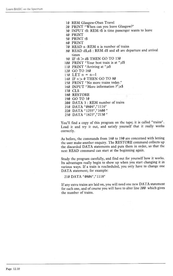 Learn BASIC on the Spectrum - Chapter 12.10