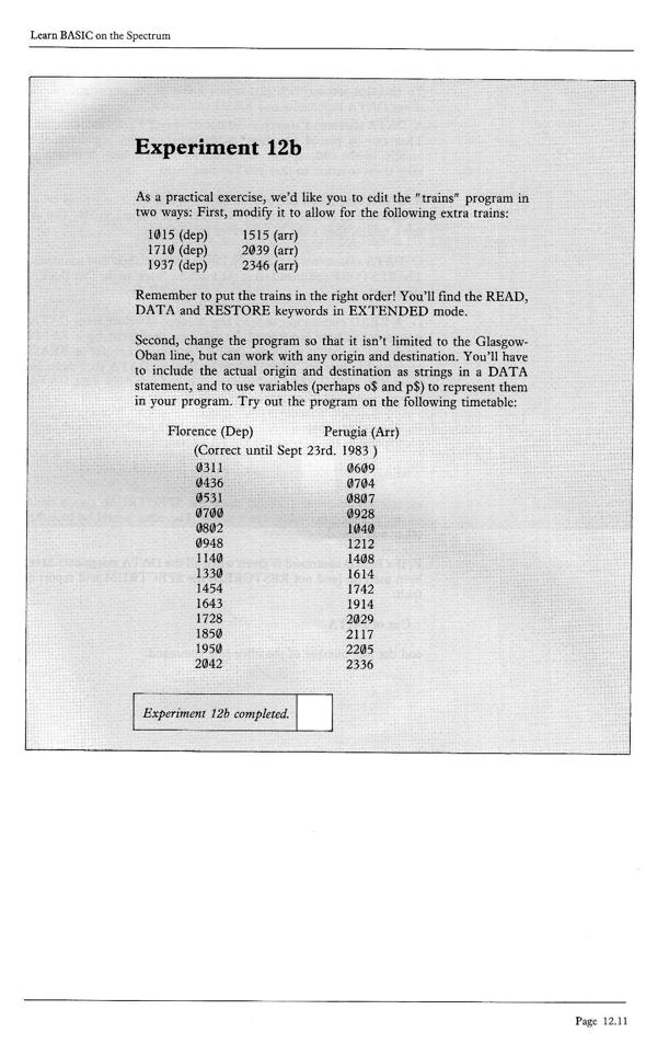 Learn BASIC on the Spectrum - Chapter 12.11