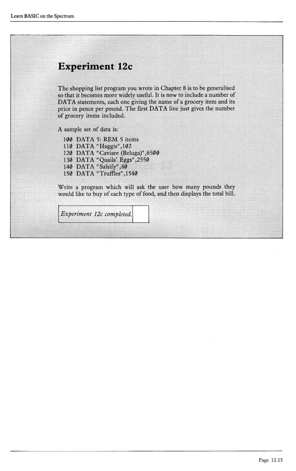 Learn BASIC on the Spectrum - Chapter 12.13