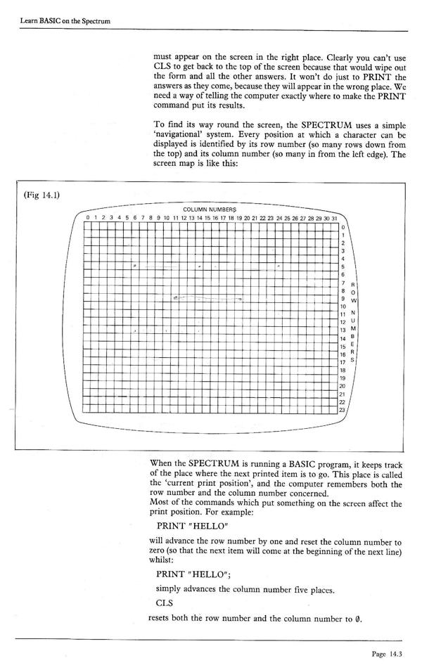 Learn BASIC on the Spectrum - Chapter 14.3