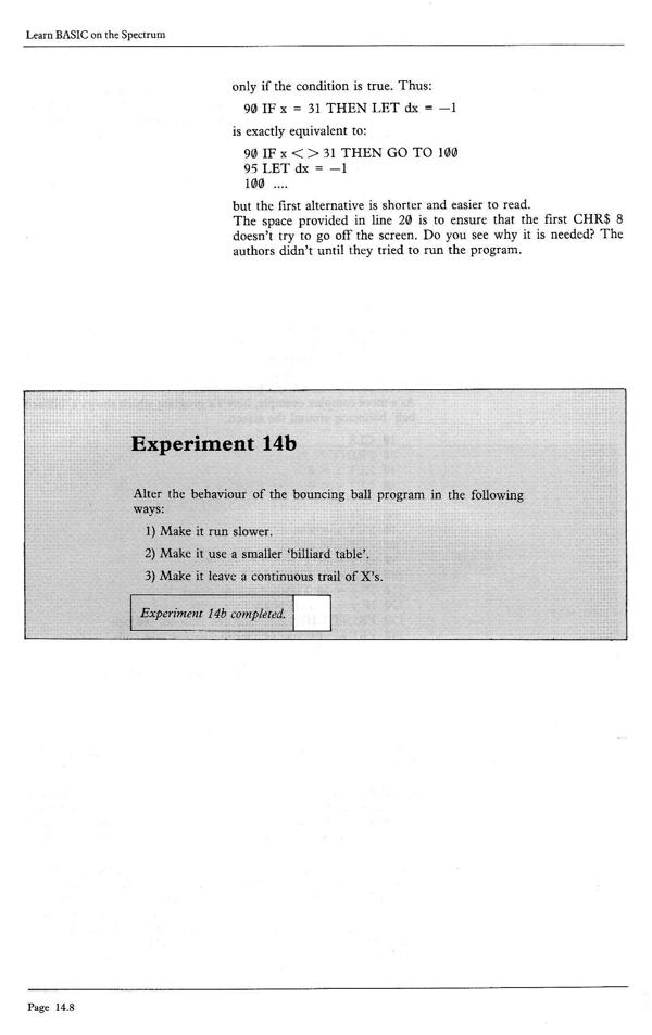 Learn BASIC on the Spectrum - Chapter 14.8