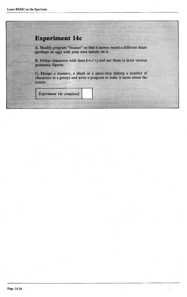Learn BASIC on the Spectrum - Chapter 14.16