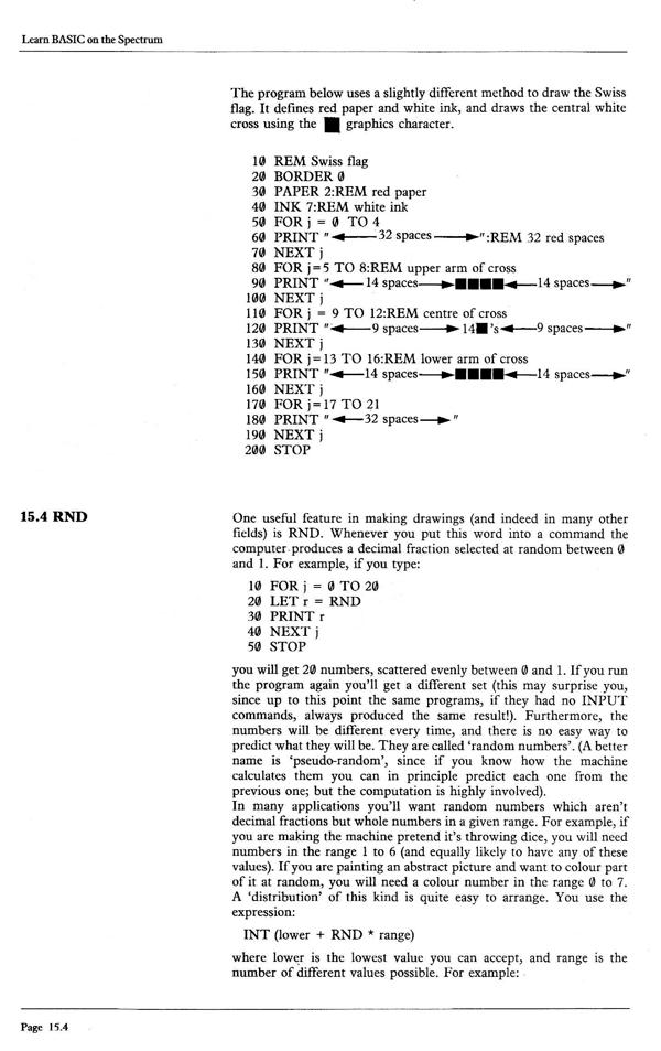 Learn BASIC on the Spectrum - Chapter 15.4